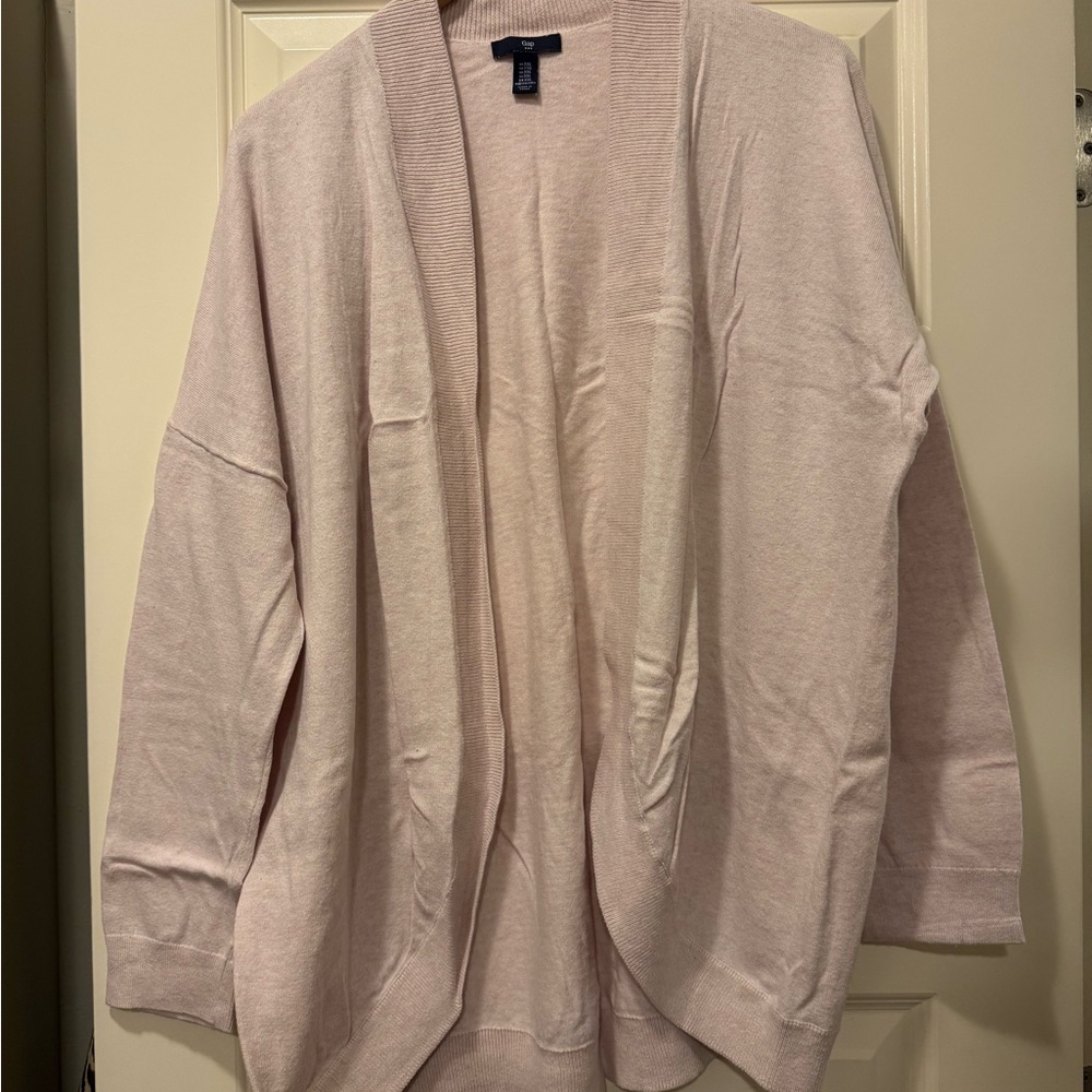 GAP Light Pink Open-Front Cardigan